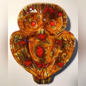 Vintage Ceramic Owl Trinket Dish